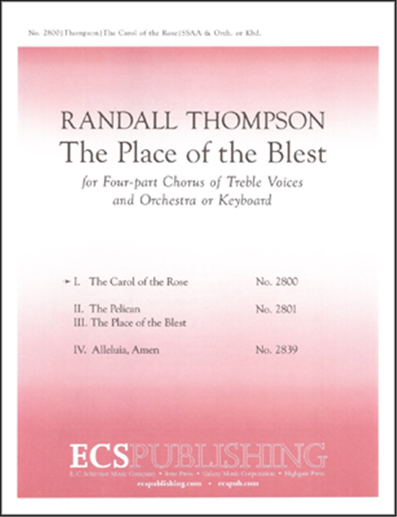 The Place of the Blest: 1 The Carol of the Rose