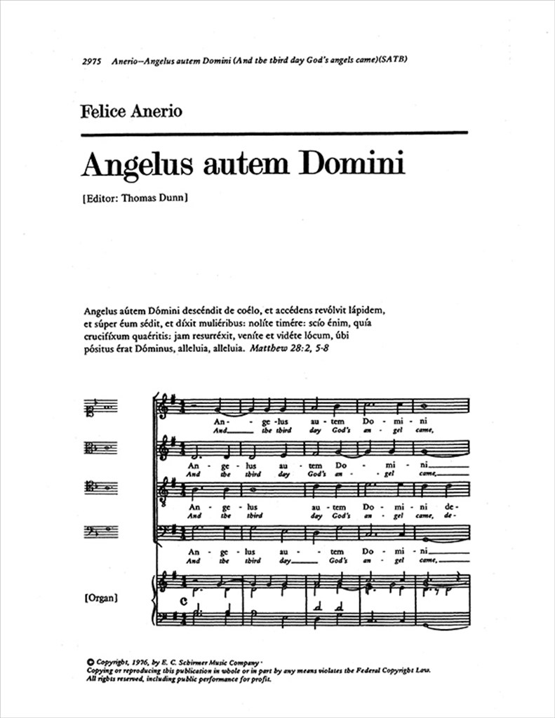 Angelus autem Domini