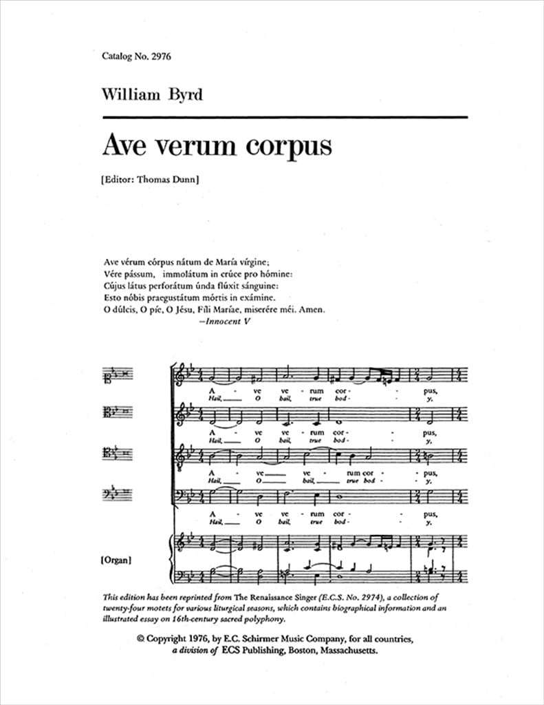 Ave verum Corpus
