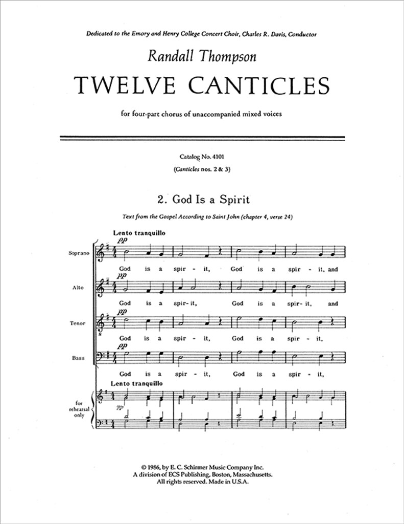 Twelve Canticles