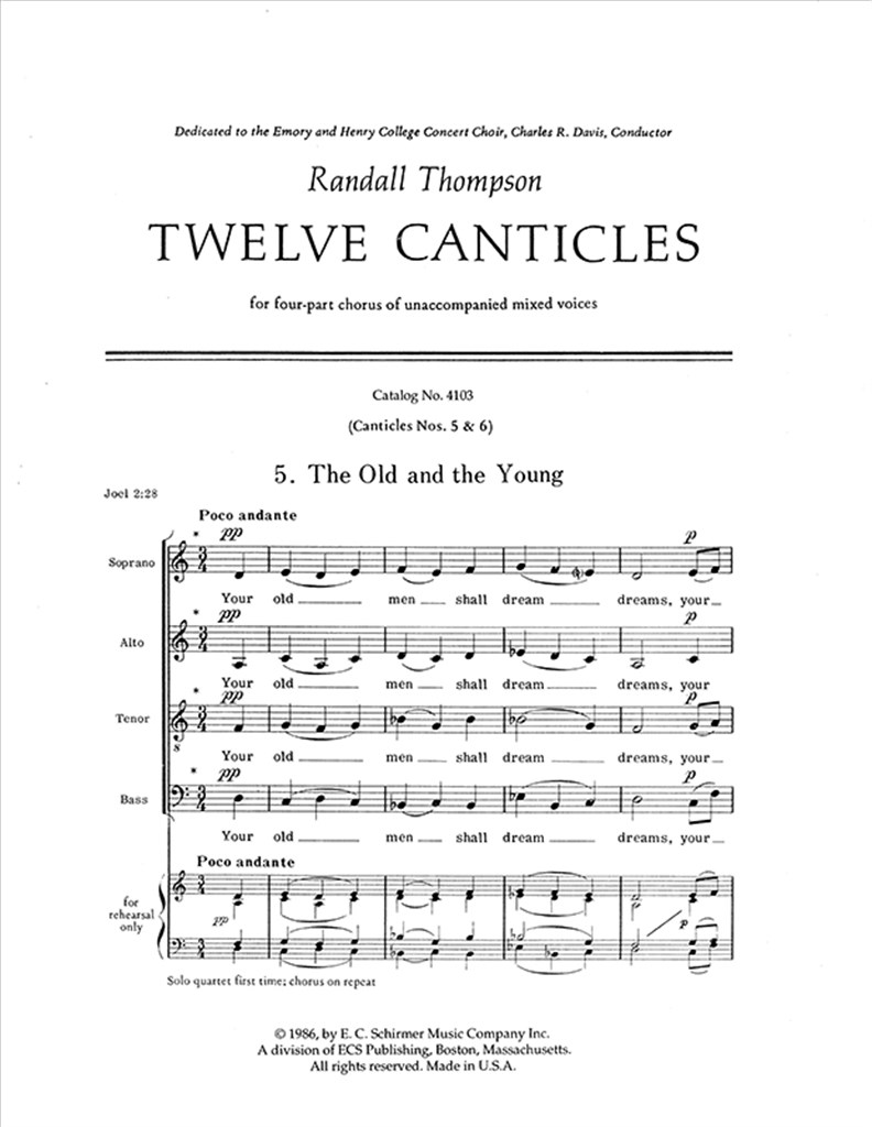 Twelve Canticles