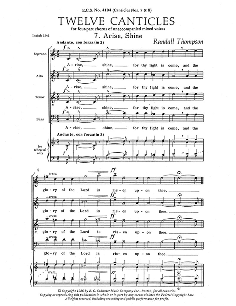 Twelve Canticles