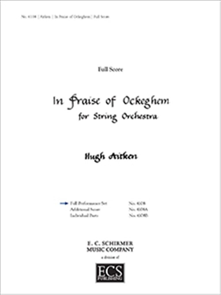 In Praise of Ockeghem