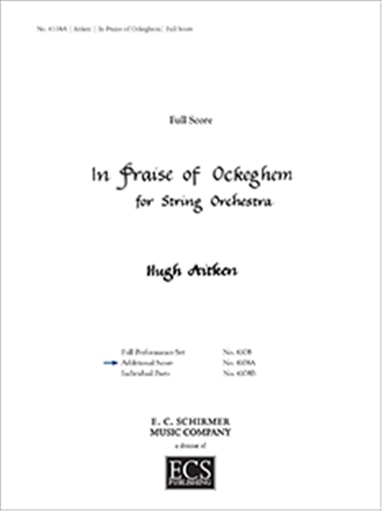 In Praise of Ockeghem