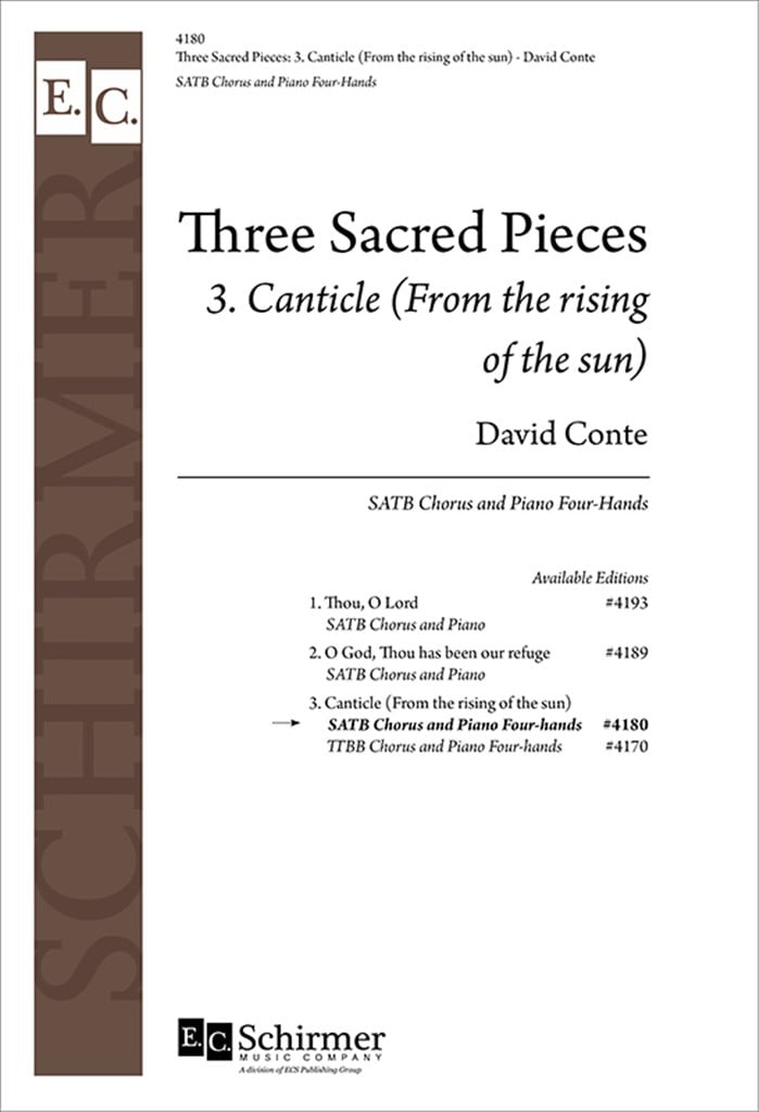 Three Sacred Pieces: No. 3. Canticle