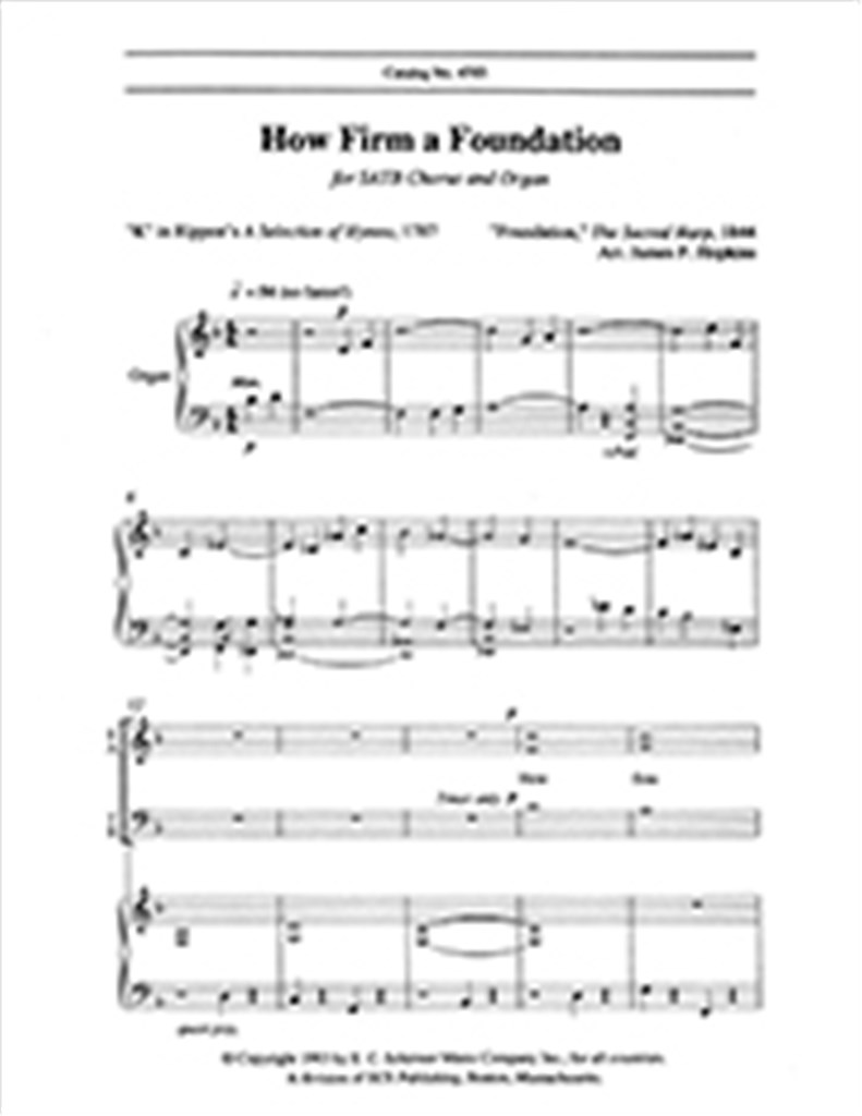 How Firm a Foundation