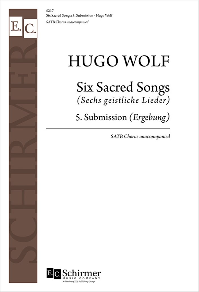 Six Sacred Songs: No. 5. Ergebung