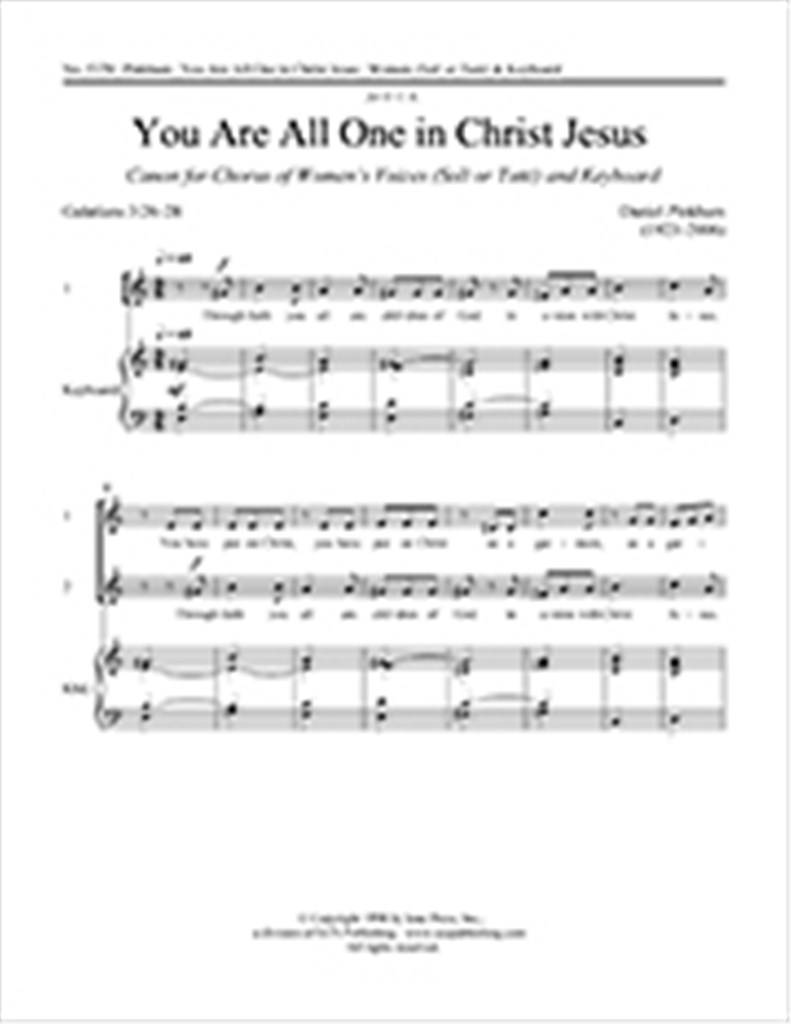 You Are All One in Christ Jesus