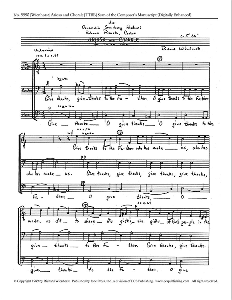 Arioso and Chorale