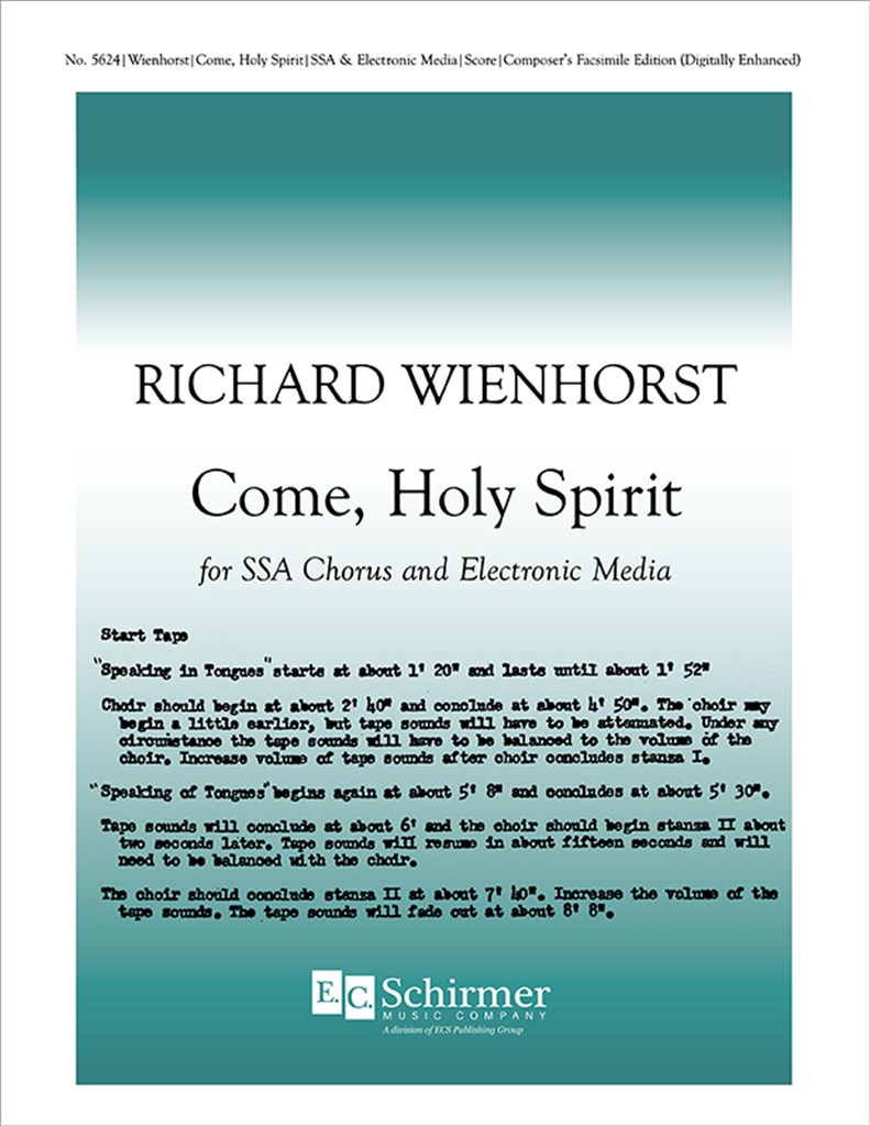 Come, Holy Spirit