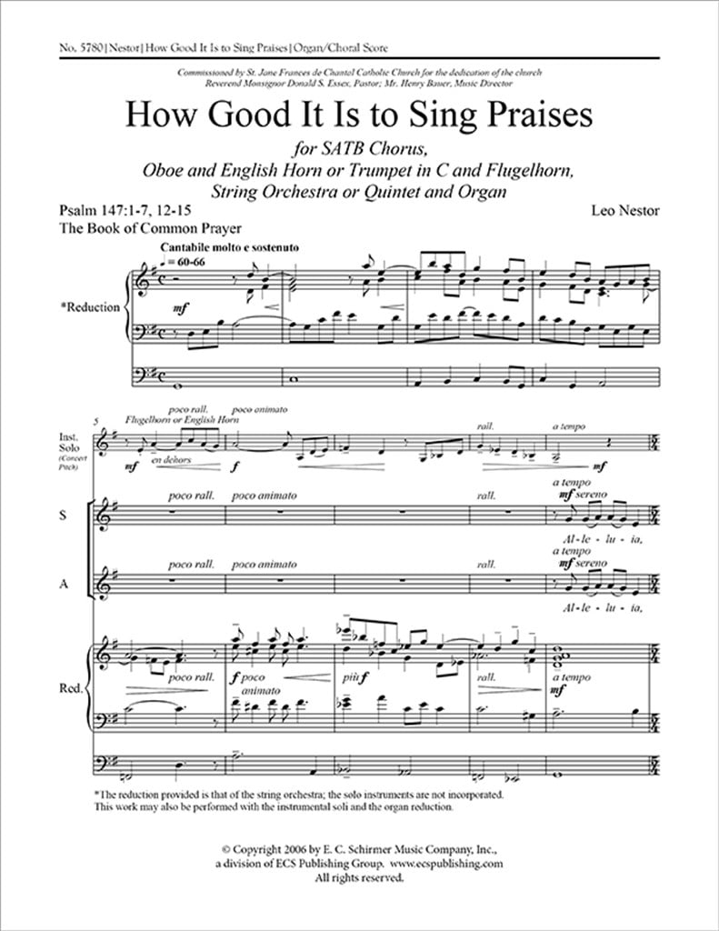 How Good It Is to Sing Praises