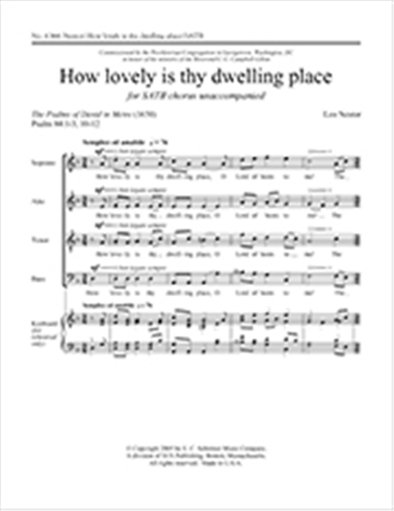 How Lovely Is Thy Dwelling Place
