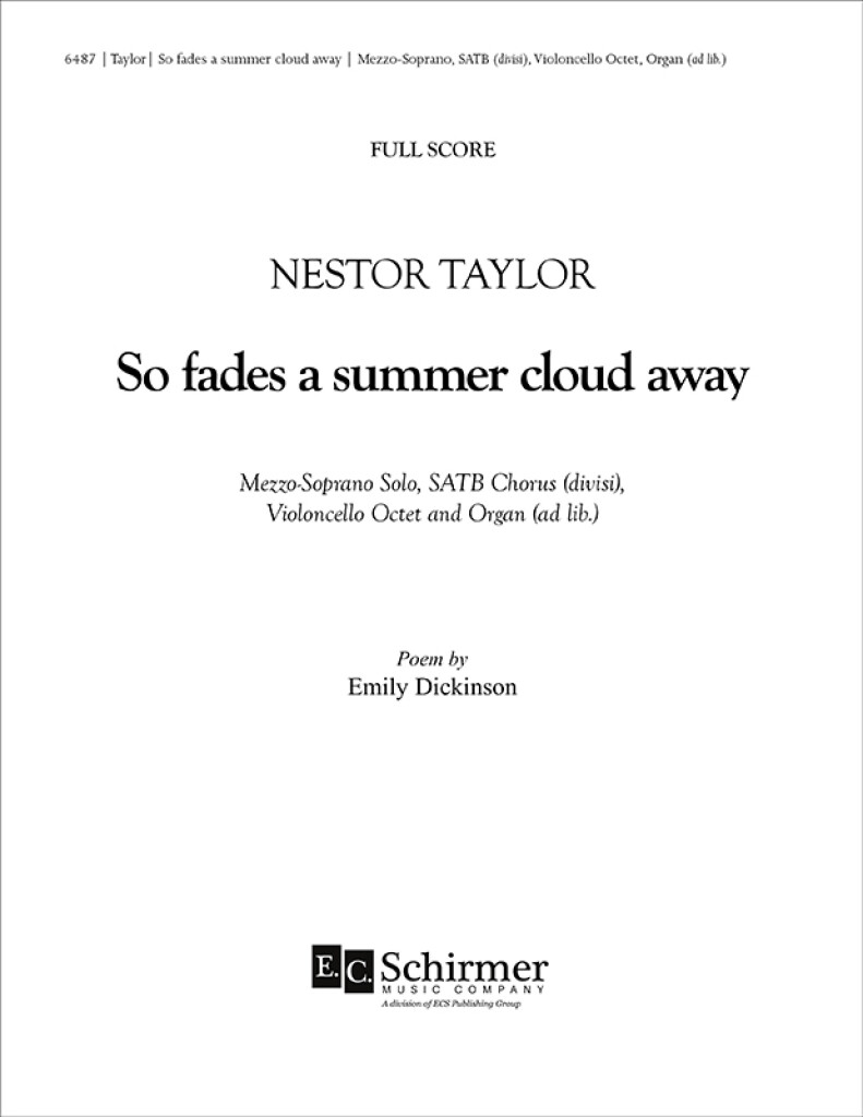 So fades a summer cloud away
