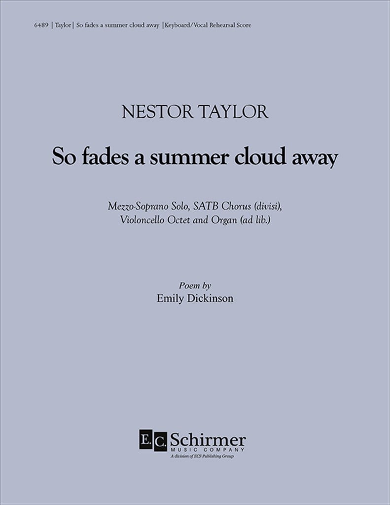 So fades a summer cloud away