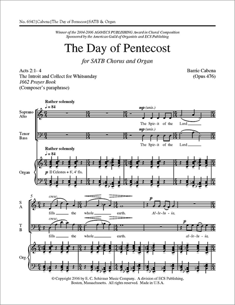 The Day of Pentecost