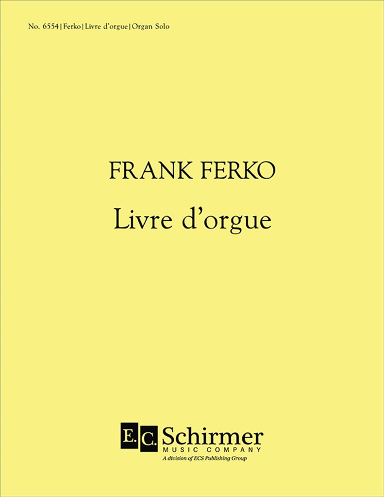 Livre d'Orgue