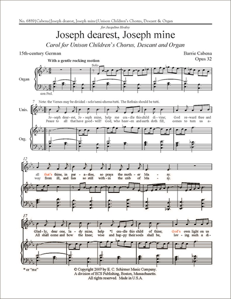 Joseph Dearest, Joseph Mine