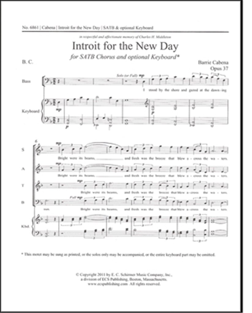 Introit for the New Day
