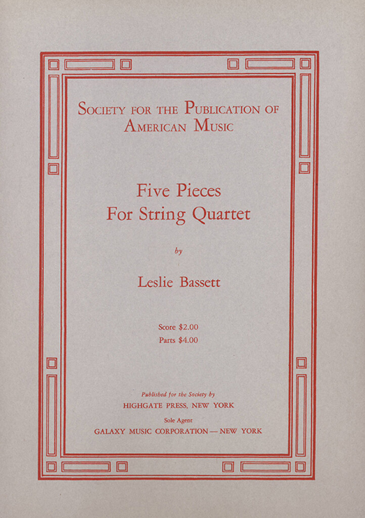 Five Pieces for String Quartet