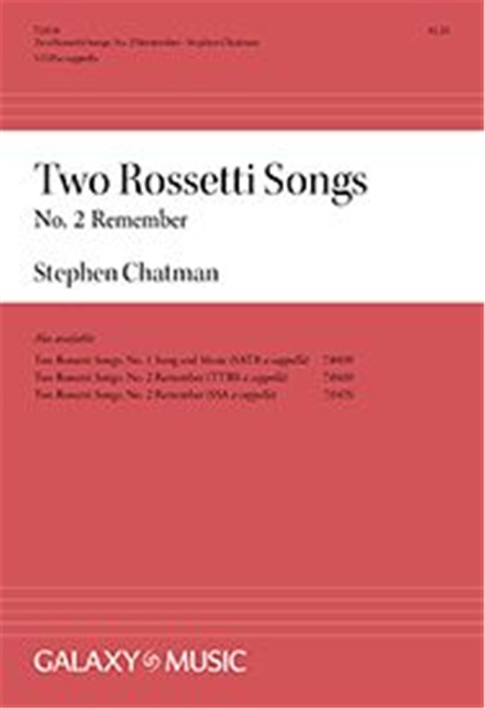 Two Rossetti Songs: No. 2 Remember