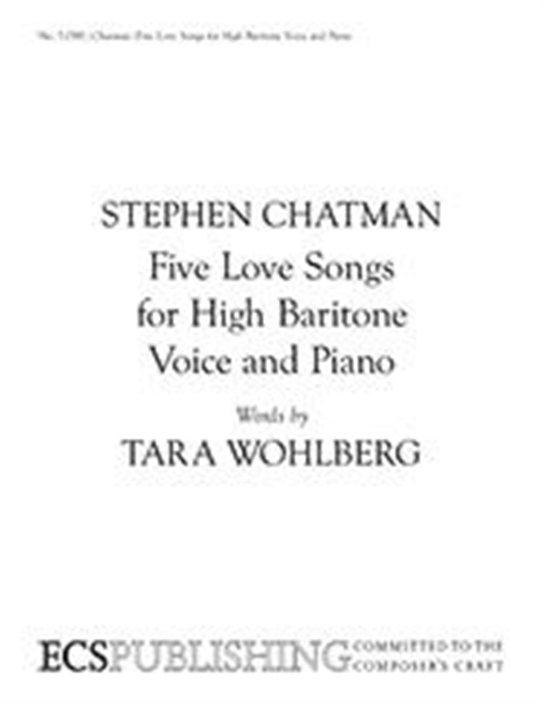 Five Love Songs for High Baritone Voice and Piano
