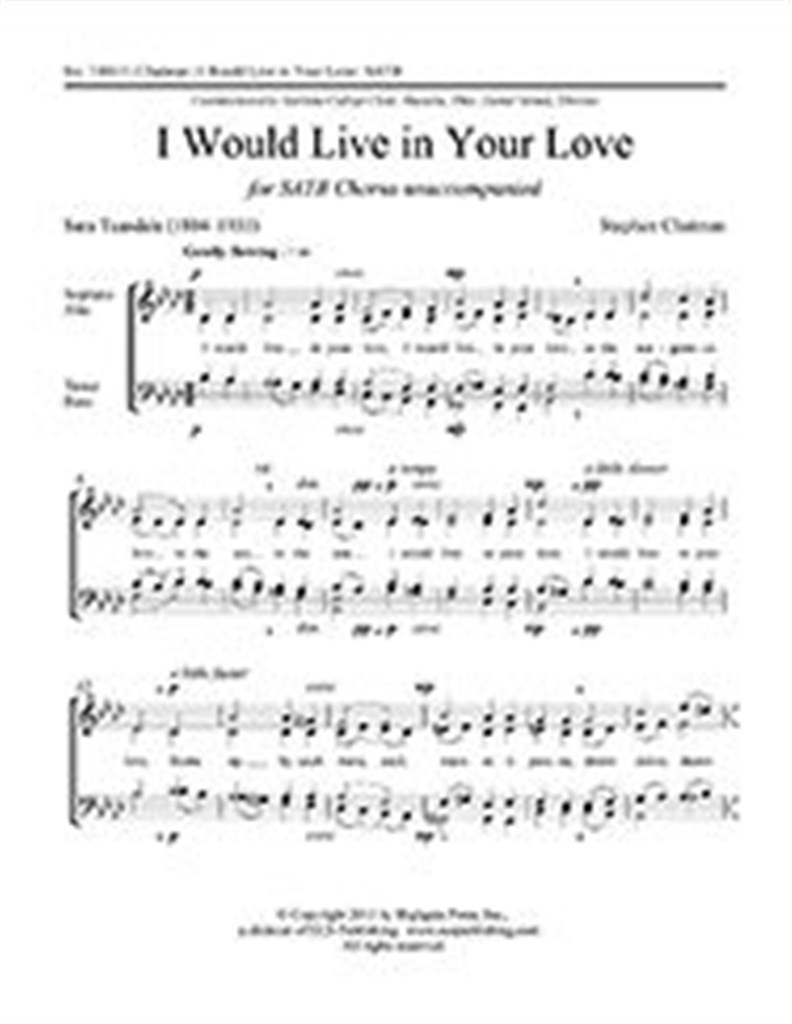 I Would Live in Your Love