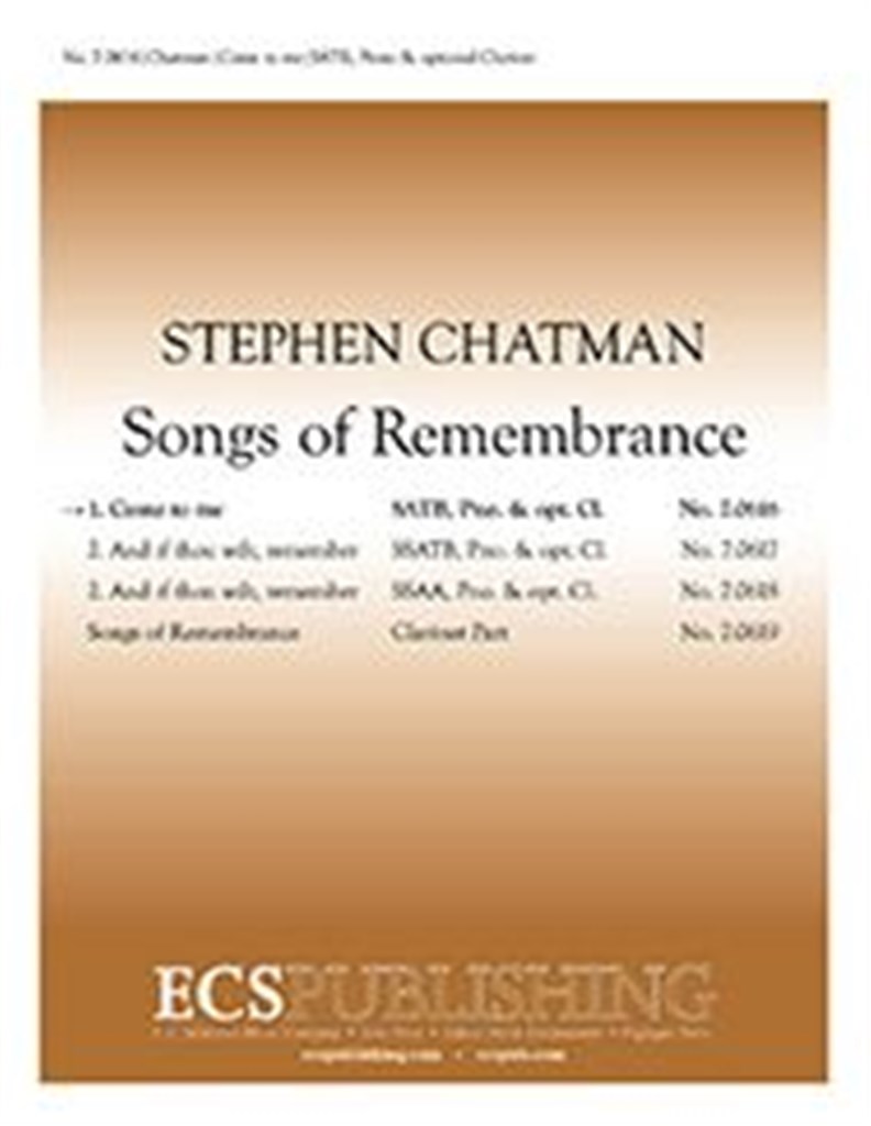 Songs of Remembrance: No. 1 Come to me