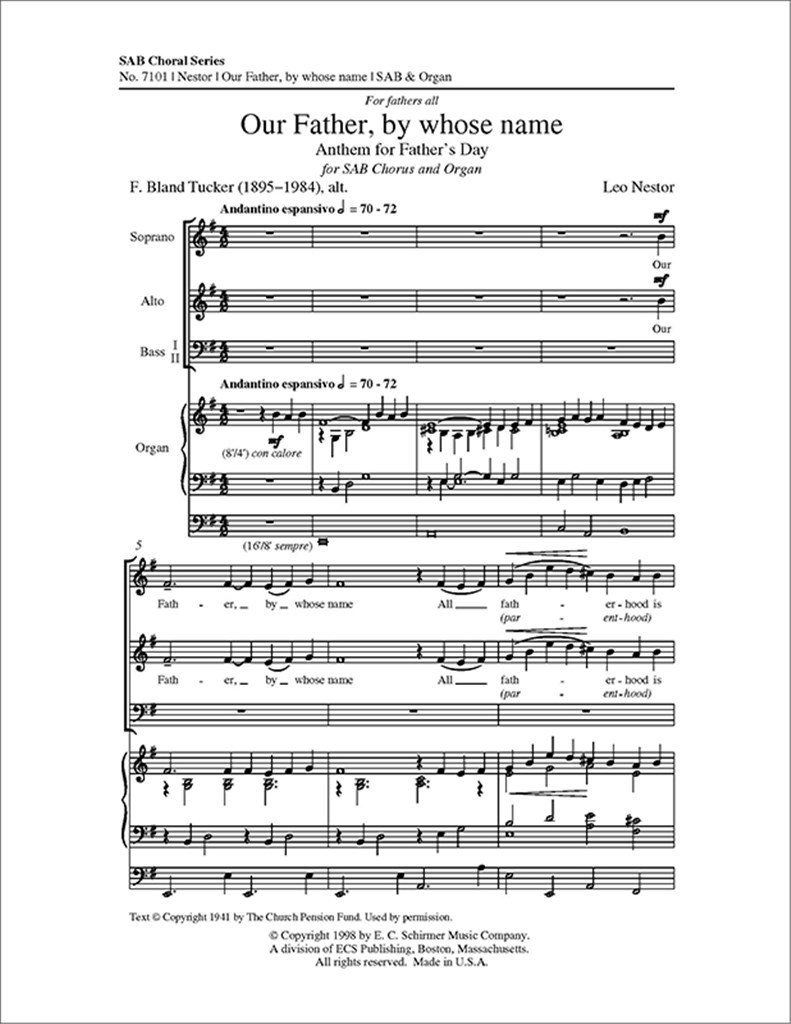 Our Father, By Whose Name