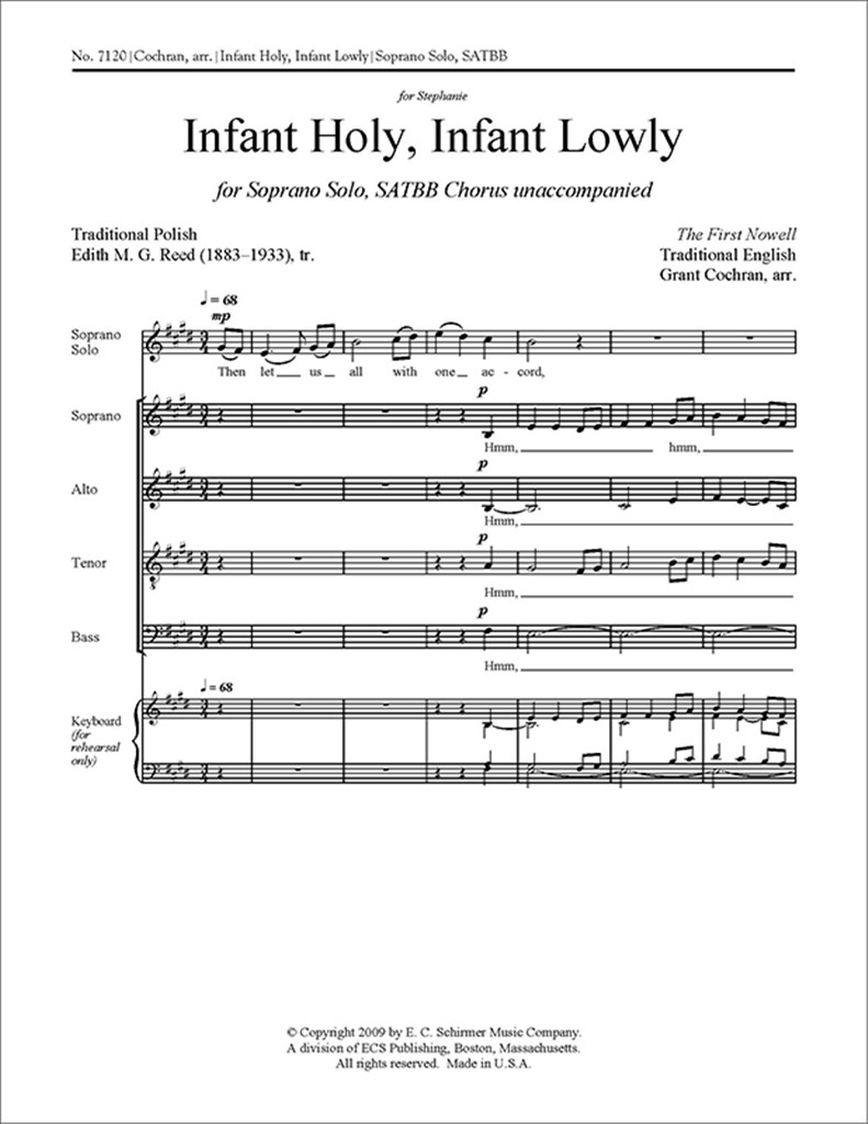 Infant Holy, Infant Lowly