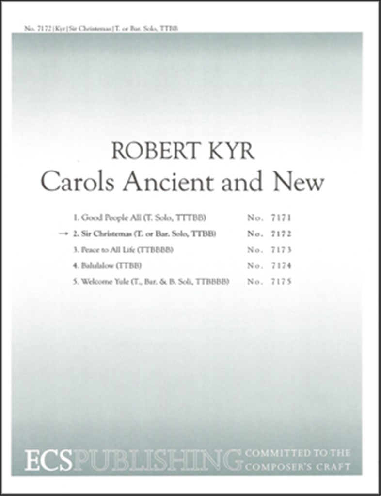 Carols Ancient and New: No. 2 Sir Christemas