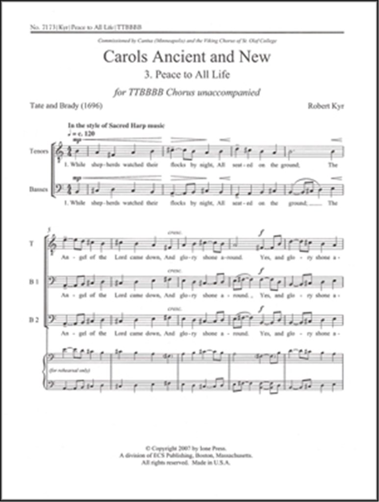 Carols Ancient and New: No. 3 Peace to All Life
