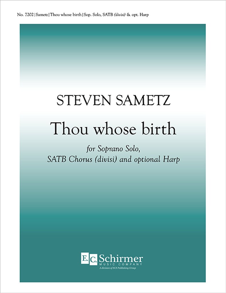 Thou whose birth