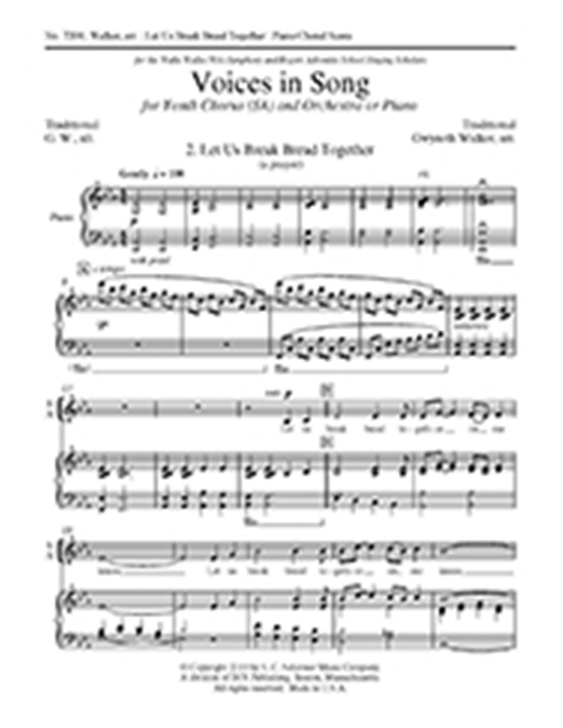 Voices in Song: No. 2 Let Us Break Bread Together