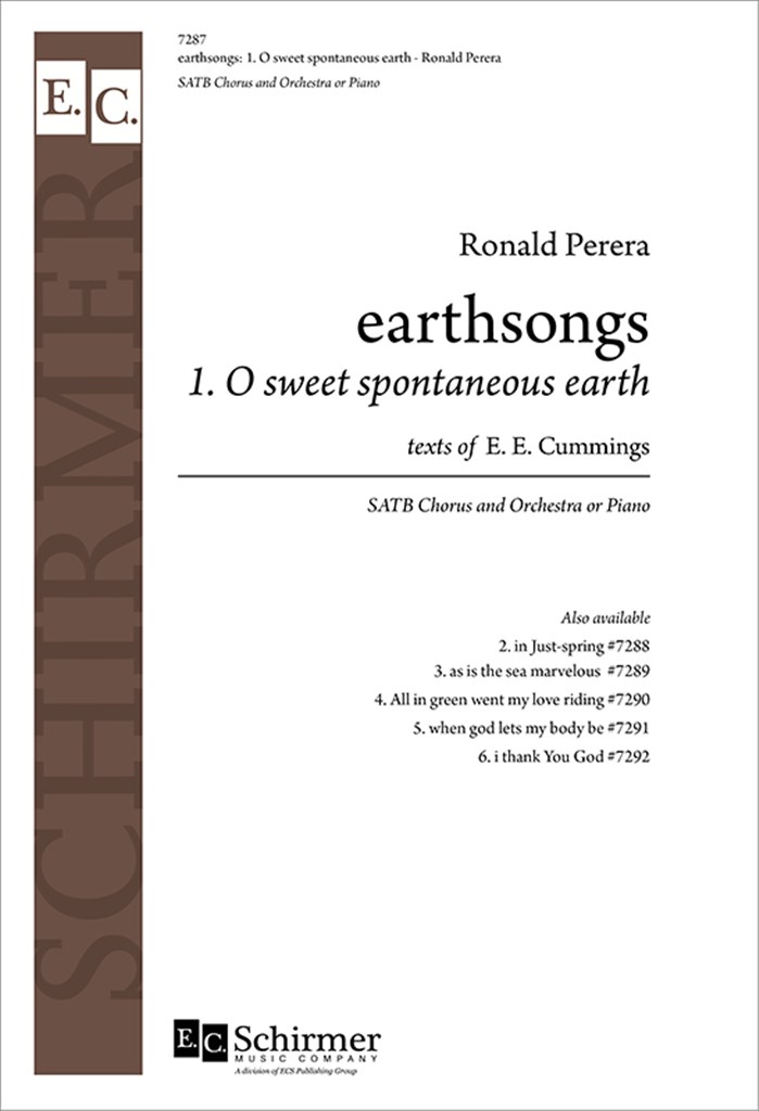 Earthsongs: No. 1 O sweet spontaneous earth