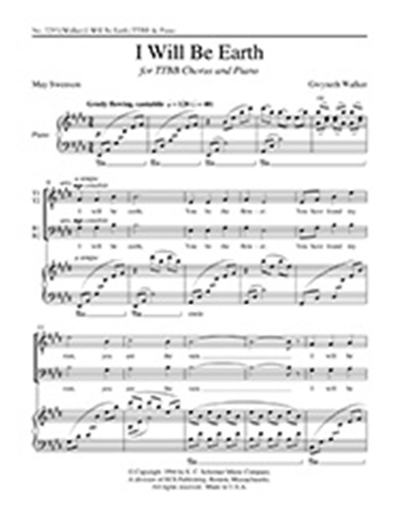 Songs for Women's Voices: No. 6. I Will Be Earth