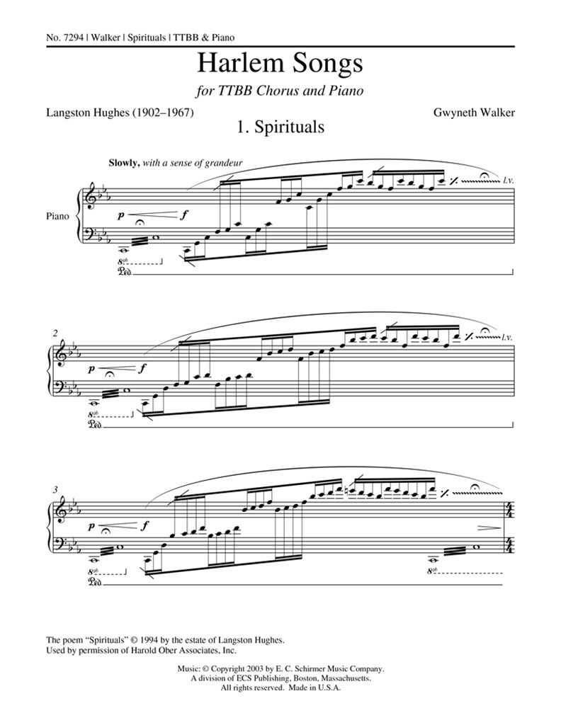 Harlem Songs: No. 1 Spirituals
