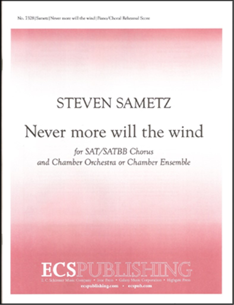 Never more will the wind