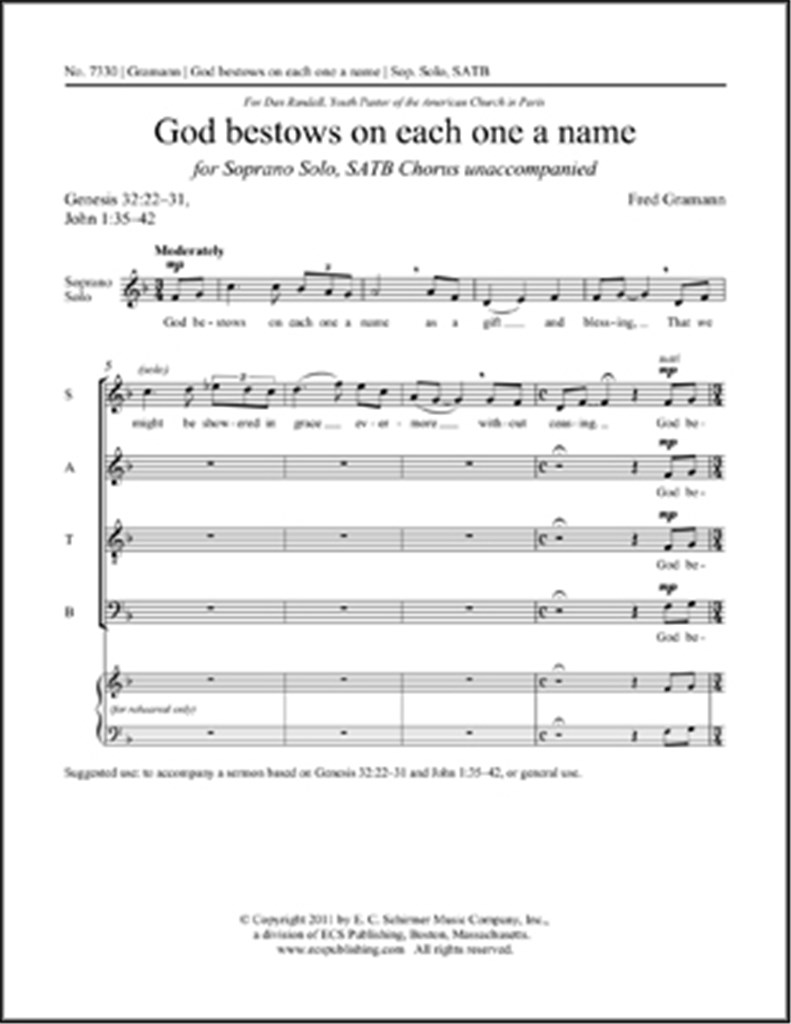 God Bestows On Each One a Name