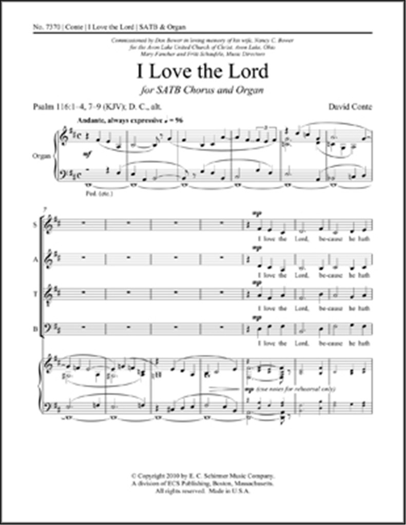 I Love the Lord