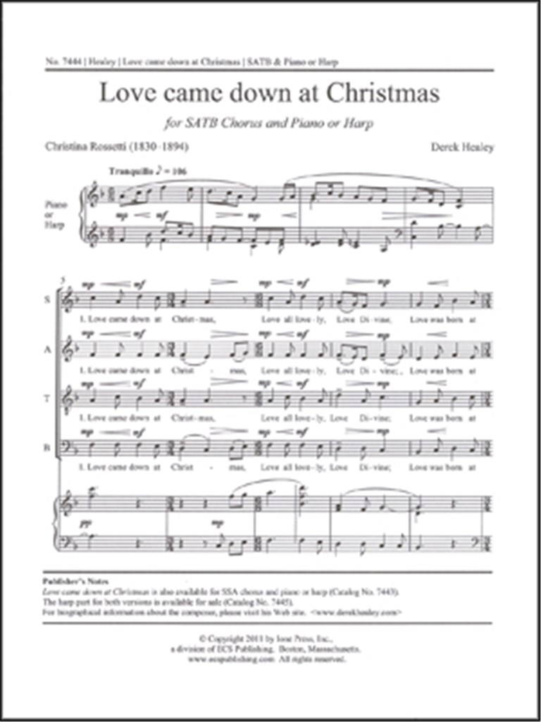 Love came down at Christmas