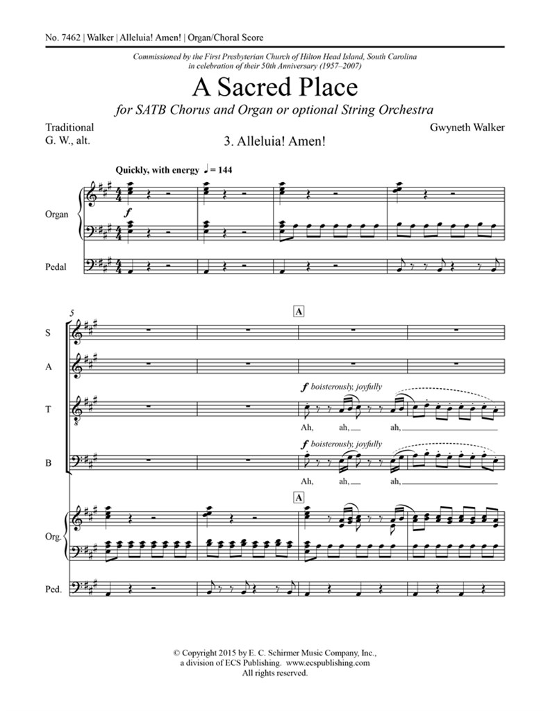 A Sacred Place: 3. Alleluia! Amen!