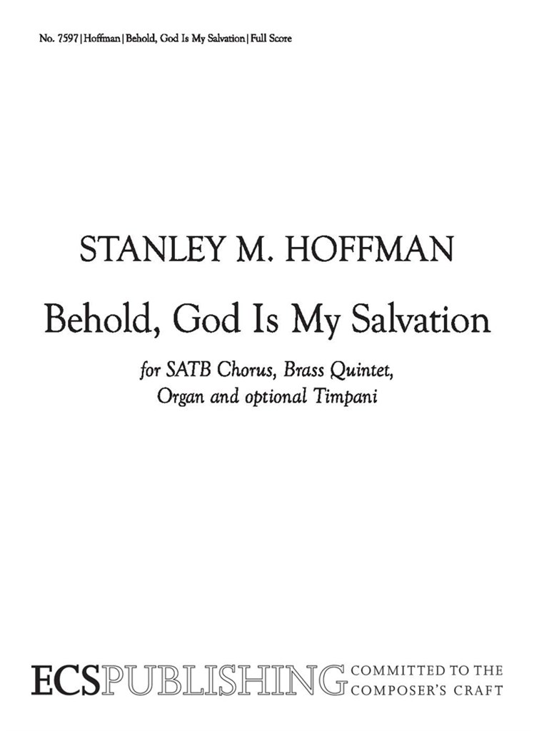 Behold, God Is My Salvation