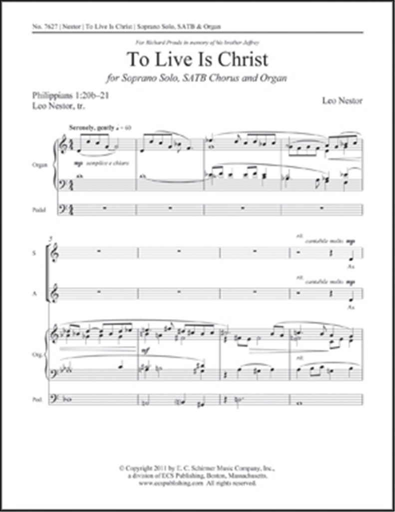To Live Is Christ