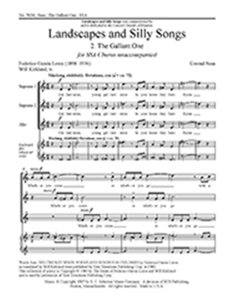 Landscapes and Silly Songs: No. 2 The Gallant One