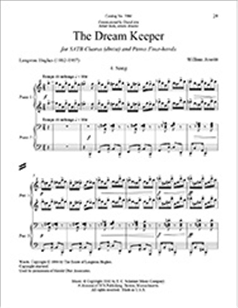 The Dream Keeper: No. 4 Song