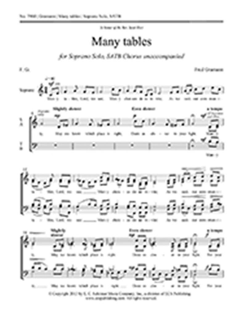 Many tables