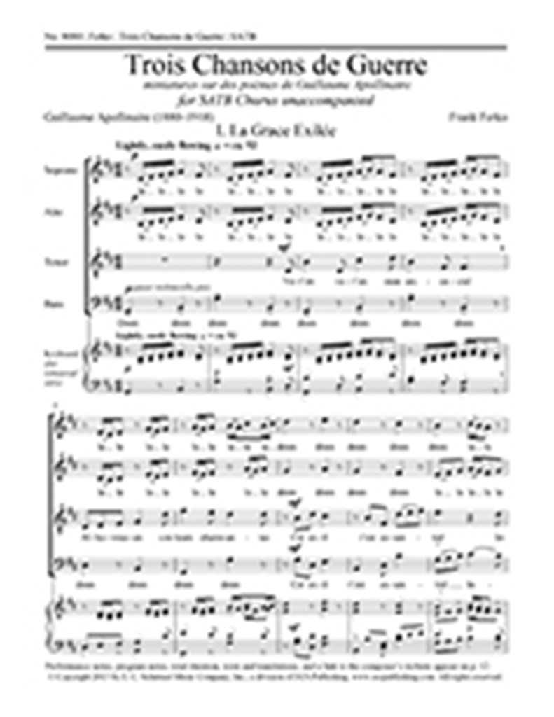 Trois Chansons de Guerre