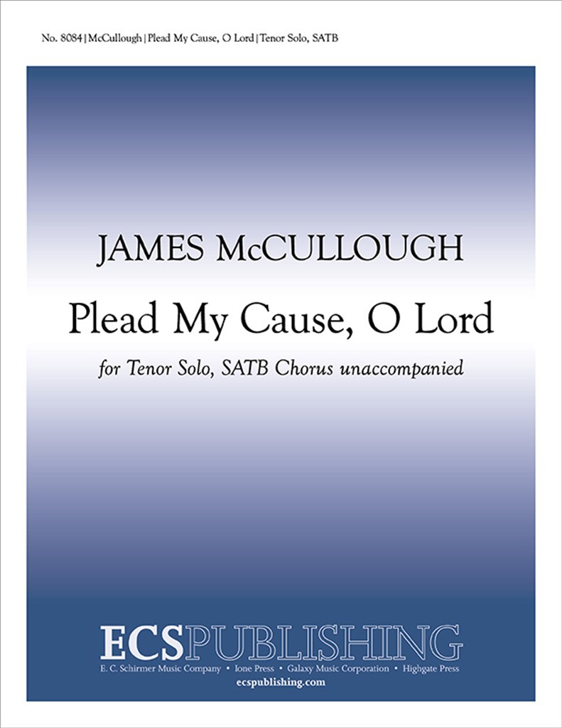 Plead My Cause, O Lord
