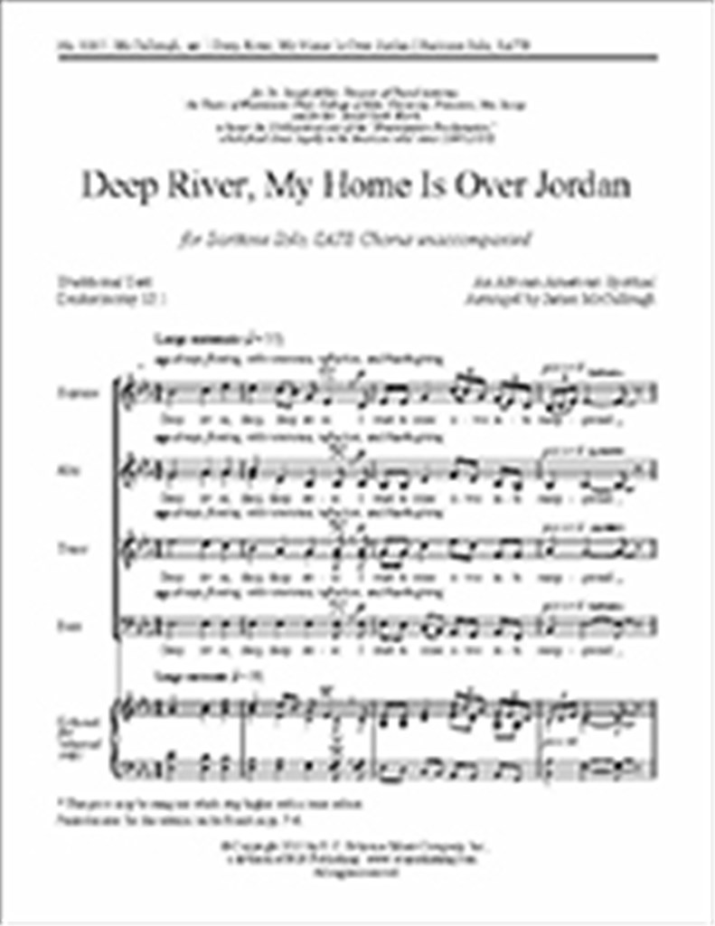 Deep River, My Home Is Over Jordan