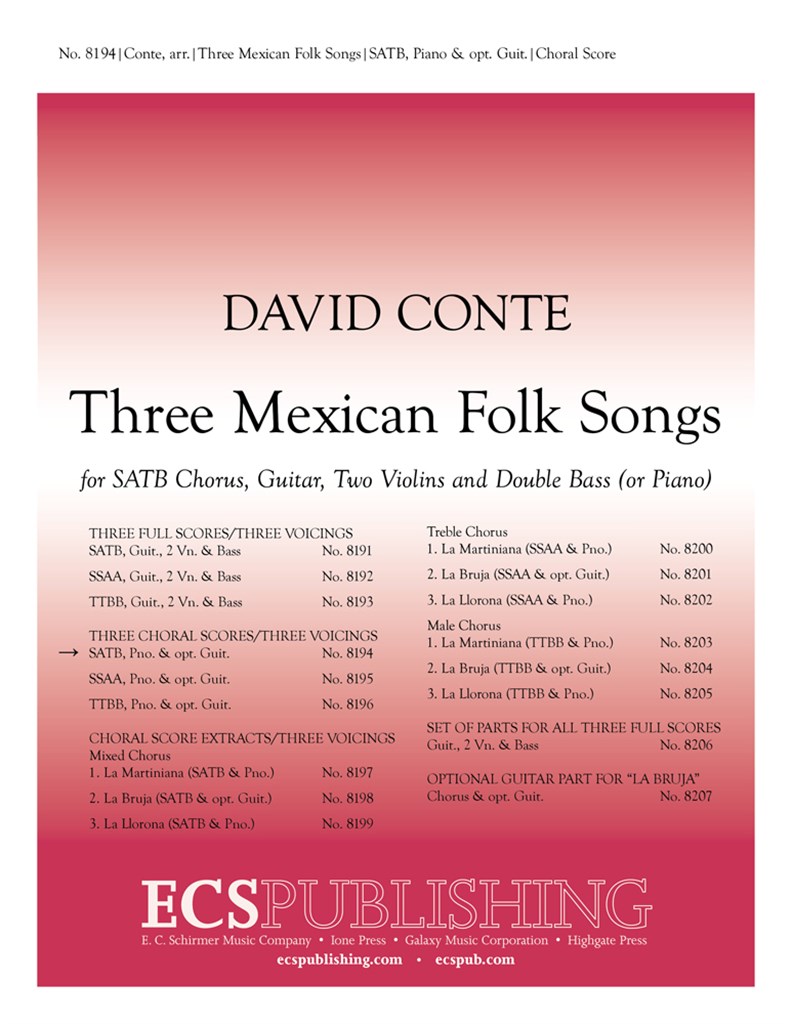 Three Mexican Folk Songs